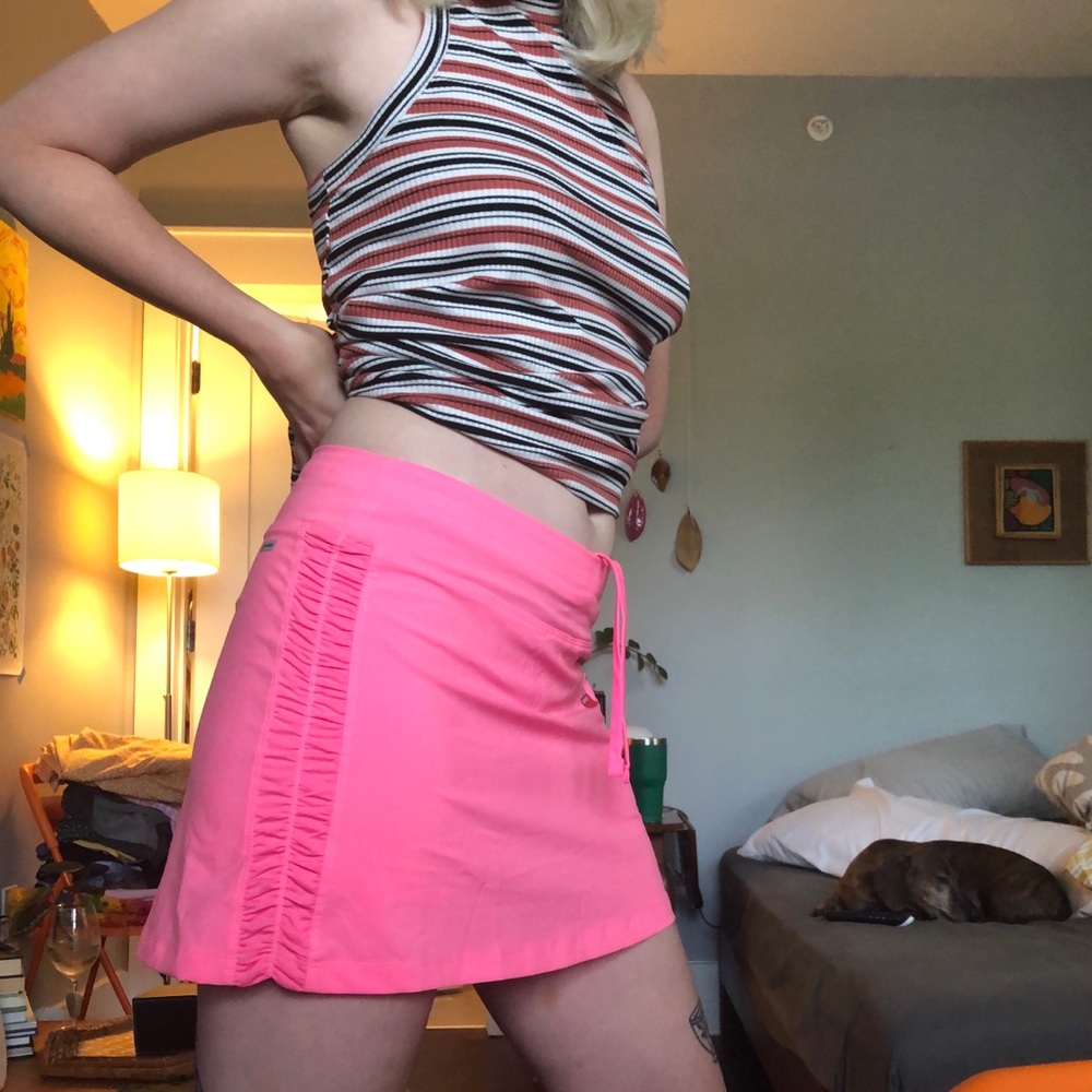 Danskin pink tennis golf skirt/skort